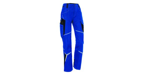 Ladies' trousers BODYFORCE cornflower blue/black size 50
