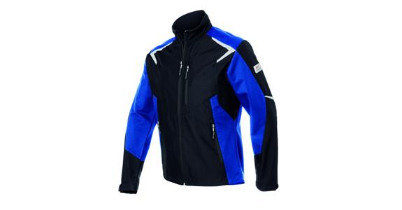 Softshell jacket BODYFORCE black/cornflower blue size S