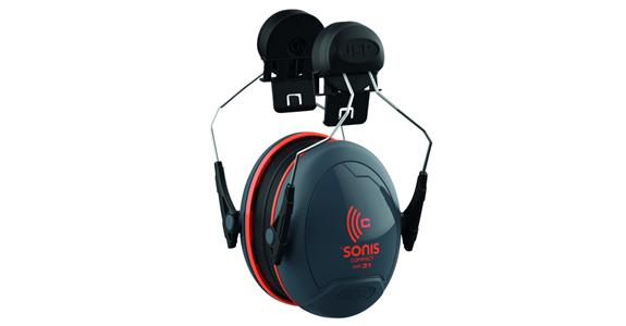 Ear defenders Sonis® Compact with hard hat attachment 30 mm Euro slot