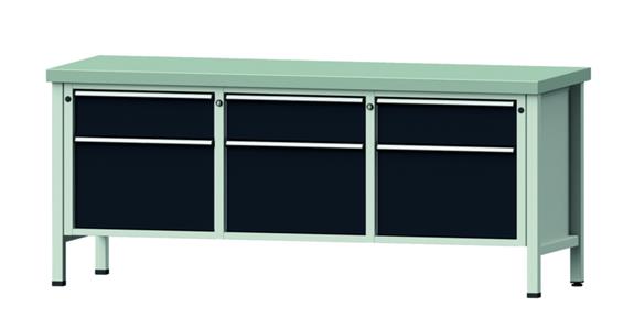 ANKE St. war. , mod. 223 V, panel powł. ocyn. 2000x700x850 mm RAL 7035/7016