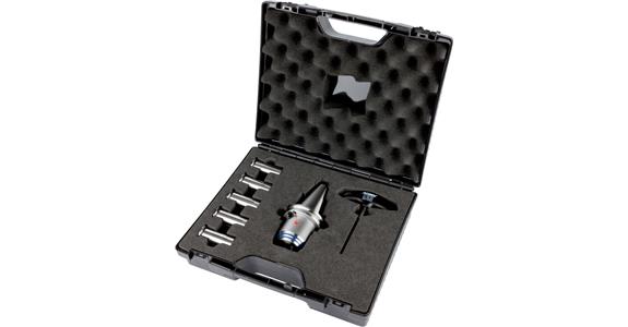 Oprawka hydrauliczna SK40 (ISO 7388-1) śr. 20 mm A=64,5 mm, zestaw w walizce