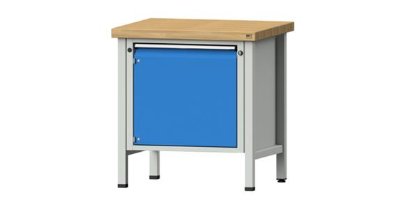 ANKE Stół war., 12 V, lite dr.buk.,nośn. 1500 kg, 800x700x850mm, RAL 7035