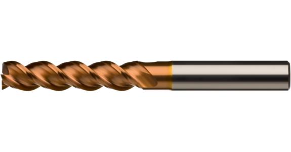 ATORN Frez trzpien. jednozębowy VHM T3 długi HA, 3,0x15x21x64 mm, powlek., z KF