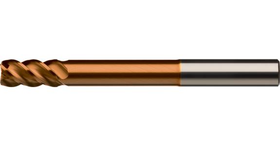 ATORN Frez trzpieniowy jednozębowy VHM T4 HA, 8,0 x 16 x 58 x 100 mm, powlekany
