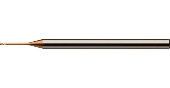 ATORN Mini frez trzpieniowy VHM T2 HA, 0,5 x 0,9 x 4 x 55 mm, powlekany