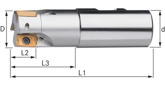 Frez trzp. ATORN do pł. wieloost. IC T=4 40,0x115mm wałek D=32mm D1835B