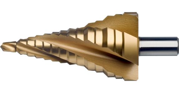 ATORN wiertło stopniowe HSS TiN, rowek spiralny, 12,5 mm-28.3 mm, typu E1