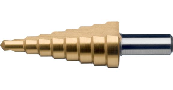 ATORN wiertło stopniowe HSS TiN, z rowkami prostymi, 4,0 mm-12,0 mm, typu 1
