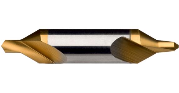 ATORN wiertło do nakiełków HSSE TiN kształt A 1,0 mm x 3,15 mm x 31,5 mm