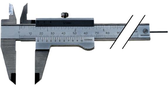 Suwmiarka noniuszowa ATORN INOX 150 mm, śruba ustalająca, noniusz 0,05 mm