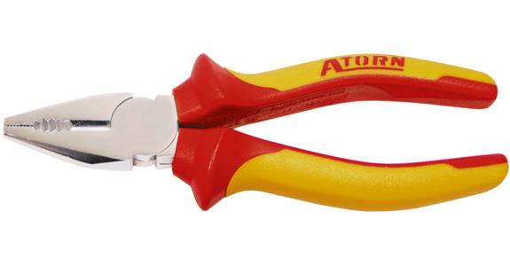 ATORN szczypce uniwersalne VDE 160 mm, chromowane, uchwyt 2-składn.