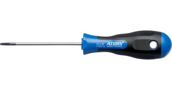 Wkrętak do rowków prostych ATORN 0,4 x 2,5 x 75/161 mm, ostrze okrągłe