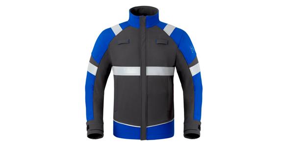 Softshell 5Safety Image+ grey/cornflower blue size S