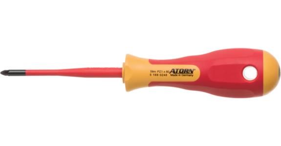 ATORN wąski wkrętak krzyżakowy VDE, PZ 1 mm x 80 mm