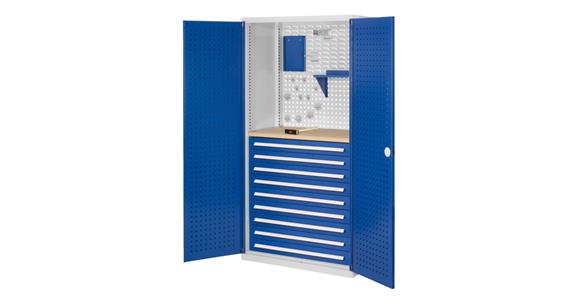 Cabinet with perforated panel door, MOD.7, 7035/5010