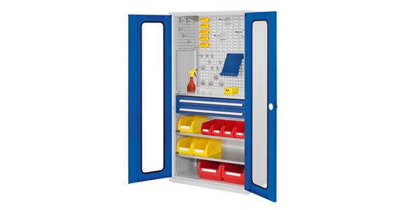 Cabinet with viewing window door MOD.1 7035/5010