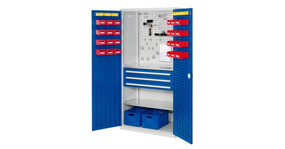 Cabinet with slotted panel door MOD.5 7035/5010