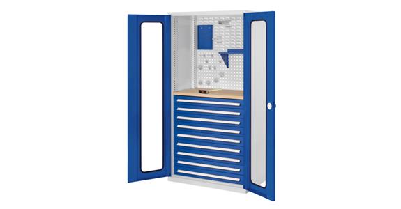 Cabinet with viewing window door MOD.7 7035/5010