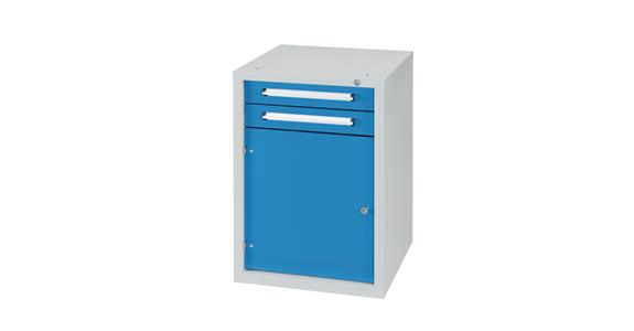 Undercounter cabinet W572XD600XH800 mm 2x drawer 1x door RAL7035/5012