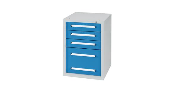 Undercounter cabinet W572XD600XH800 mm 4 drawers RAL7035/5012