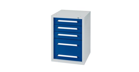 Undercounter cabinet W572XD600XH800 mm 4 drawers RAL7035/5010