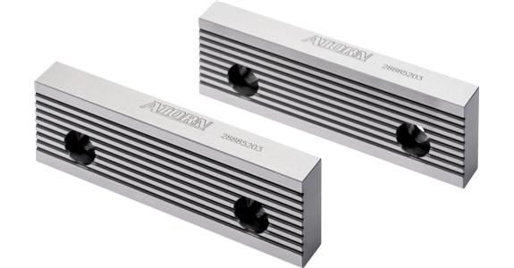 ATORN szczęki odwr. typu WB-S 160 mm 1 str. z rowkami wzdłużnymi, 1 str. gładka