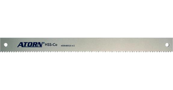 Brzeszczot ATORN piły maszyn. ze stali HSS-Co 450 x 40 x 2,0 mm, 8 zębów na cal