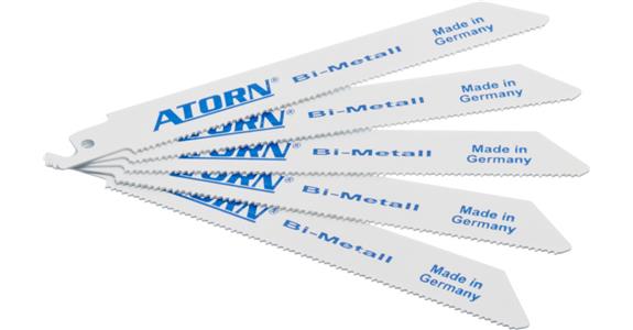 ATORN bimetalowy brzeszczot do pił szablastych 150 mm, gr. 1,0 mm, zęby boczne podziałka 1,8 mm