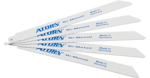 ATORN bimetalowy brzeszczot do pił szablastych 200 mm, gr. 1,0 mm, zęby boczne podziałka 1,8 mm
