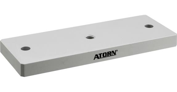 ATORN płytka wsporcza z aluminium 102x8x37 mm rozmiar 3 z dwiema śrubami mocującymi