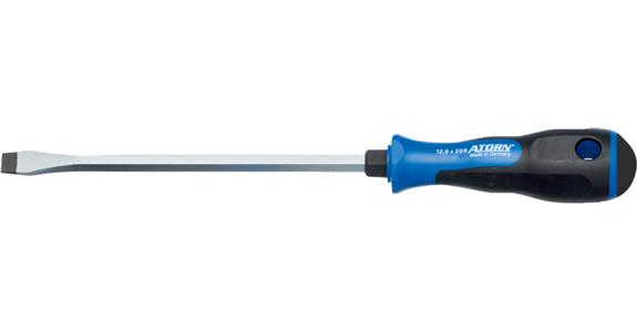 Wkrętak do rowków prostych ATORN 12,0 x 2,0 x 210 mm, końcówka do pobijania
