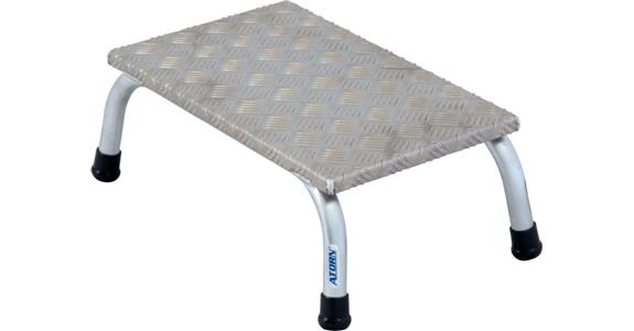 Drabinka ATORN, aluminium, 1 stopień, wysokość pomostu 0,2 m