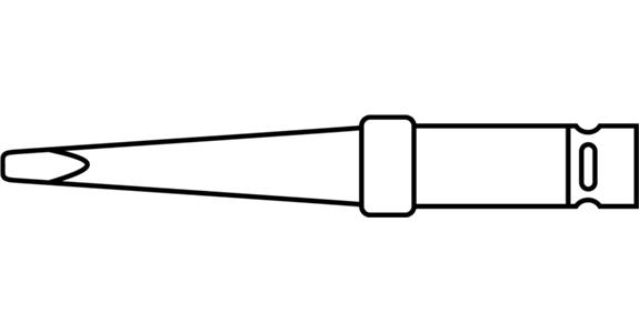 Replacement soldering tip type LT B 2.4 mm to 70047 102+203