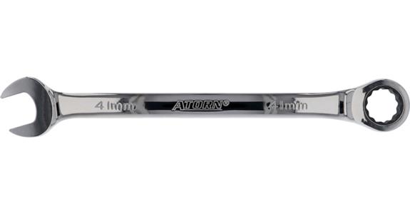 ATORN klucz płasko-oczkowy z grzechotką, prosty, 41 mm