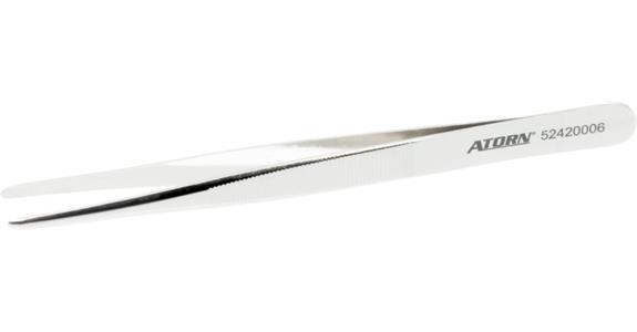Pęseta ATORN, niklowana 120 mm, zaokrąglone końcówki