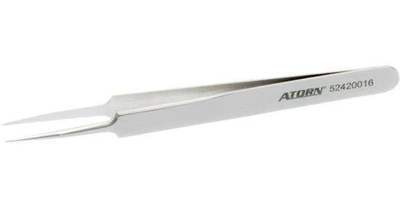 Pęseta ATORN, antymagnetyczna, 120 mm, delikatne, proste końcówki