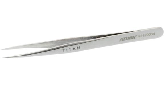 Pęseta tytanowa ATORN, 120 mm, spiczasta