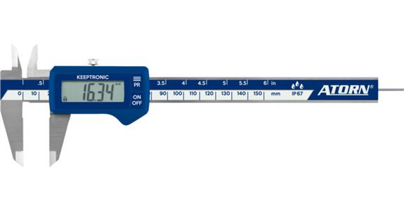 ATORN suwmiarka IP67 elektr. 150 mm płaski pręt głębokościomierza