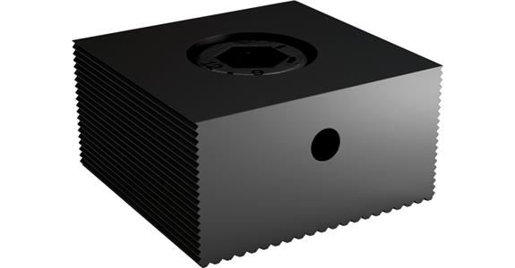ATORN szczęka stała rowkowana 32x15 mm M8; z wpustem przesuwnym