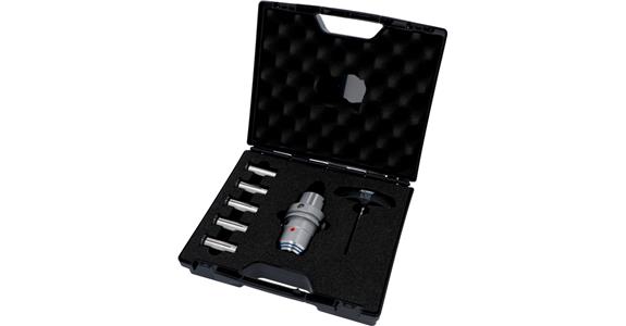 Oprawka hydrauliczna HSK63 (ISO 12164) śr.20 mm A=80 mm, zestaw w walizce