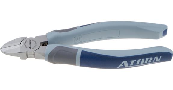 ATORN szczypce do cięcia boczne z tw. szt., głow. poler. 3-skł. powł. na uchw. dł. 160 mm