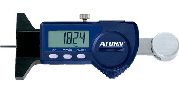 ATORN Małe głębokościomierze 25 mm, 0,01 mm, elektroniczne