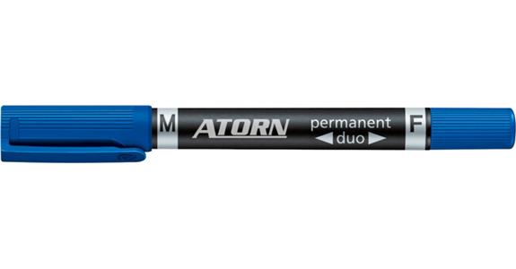 ATORN marker niezmywalny DUO M+F, kolor niebieski