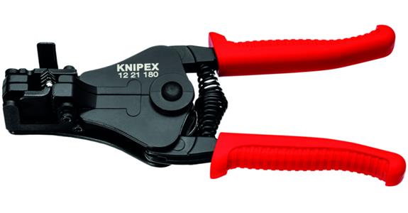 Szcz. do zdejm. izolacji z noż. ksz. KNIPEX 180 mm, z uchw. z tworz. sztucz.