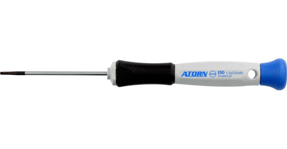 Precyzyjny wkrętak ATORN, płaski, 3,0x0,50 mm, ESD