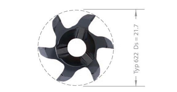 Płytka węglikowa do toczenia MINI-MILL Z622.0300.02 AL 41F/TiAlN do uchw. ZH22 art. 17580