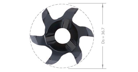 Płytka węglikowa do toczenia MINI-MILL Z637.0050.00 AL 41F/TiAlN do uchw. ZH22 art. 17580