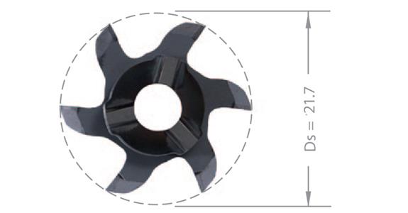 Płytka węglikowa do toczenia MINI-MILL Z622.4545.63 AL 41F/TiAlN do uchw. ZH22 art. 17580