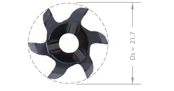 Płytka węglikowa do toczenia MINI-MILL Z622.2545.01 AL 41F/TiAlN do uchw. ZH22 art. 17580