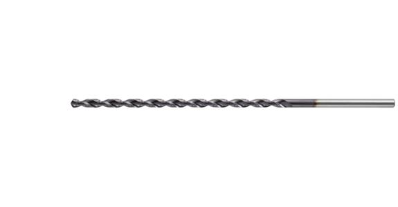 Deep hole dr. bit HSS-E-Co8 AG coat. DIN1869-2 tip 118° 20xD dia. 6.5x190x275 mm
